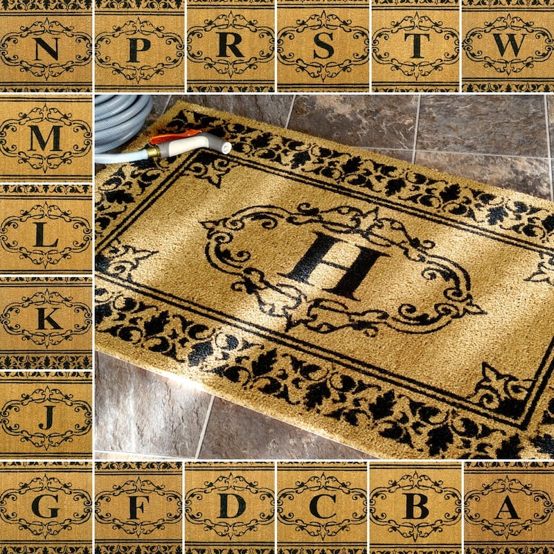Nuloom Estate Monogrammed Welcome Door Mat