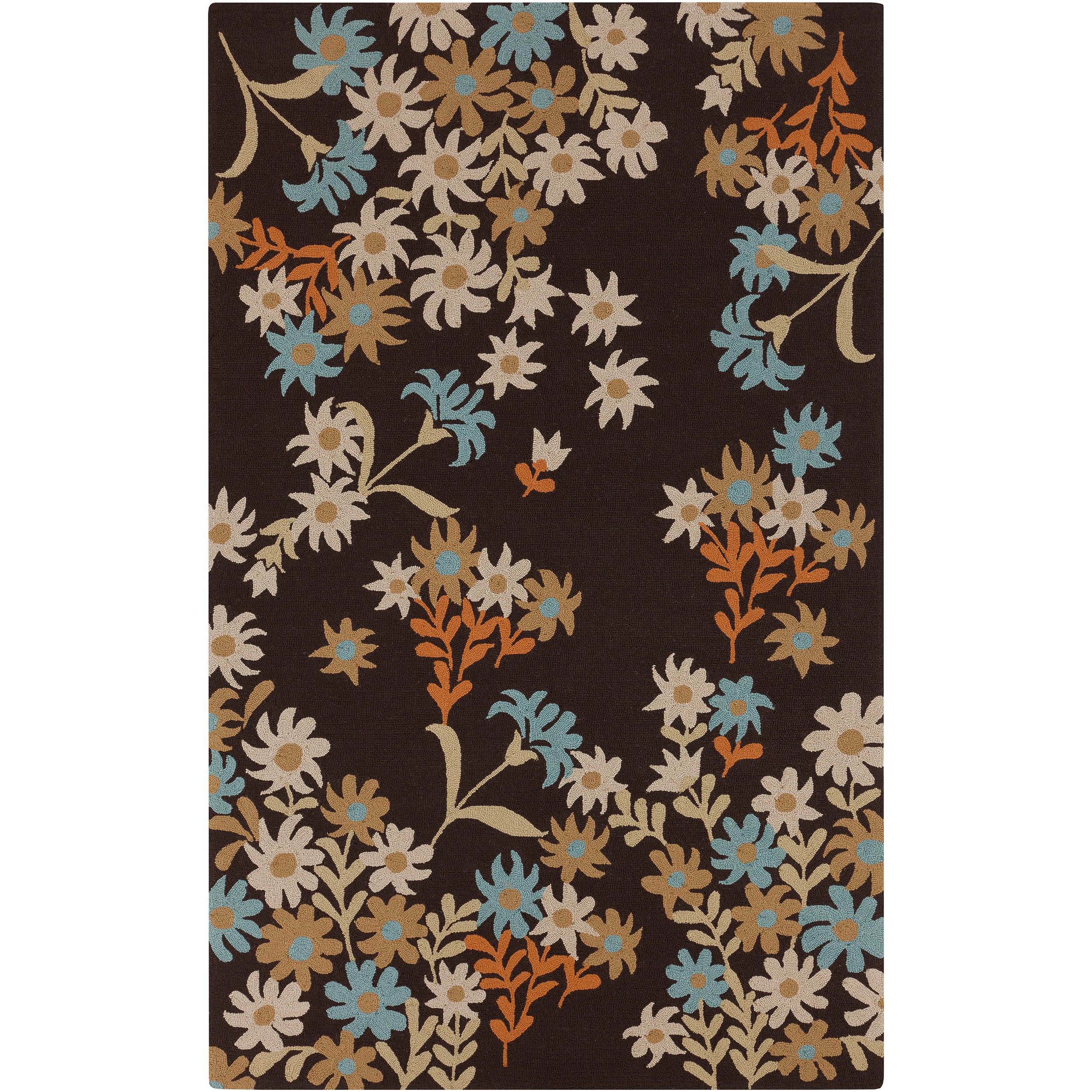 Paule Marrot Cannes Hand hooked Contemporary Floral Rug (33 X 53)