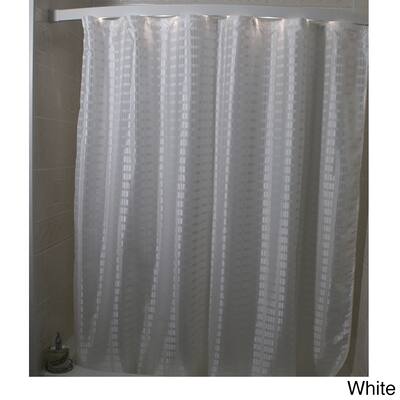 Criss Cross Box Weave Shower Curtain