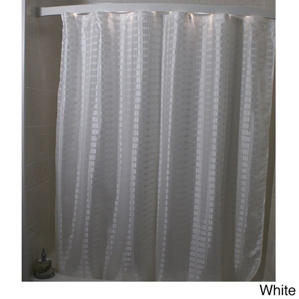 Criss Cross Box Weave Shower Curtain