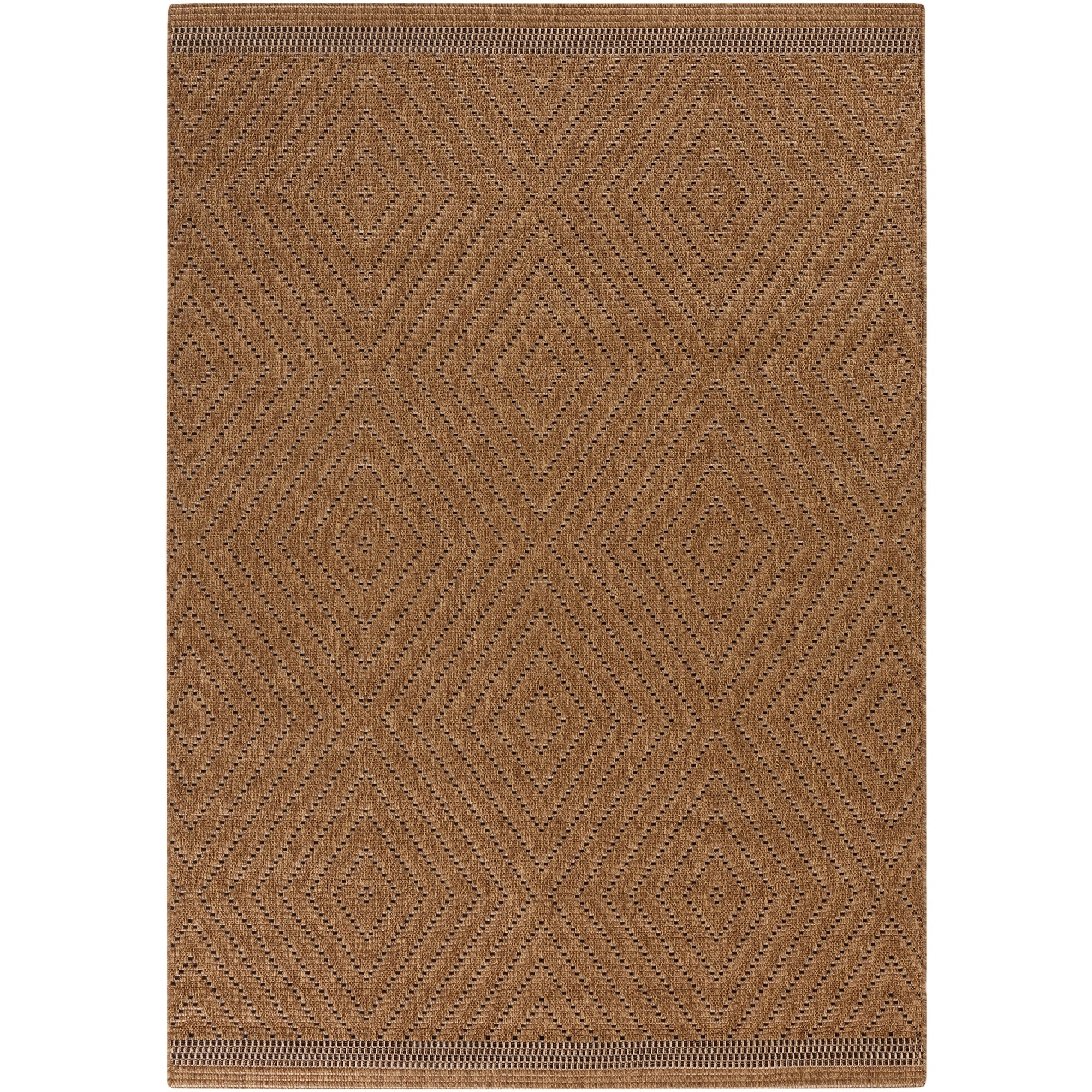 Sivas Meticulously Woven Brown Casual Solid Rug (53 X 76)