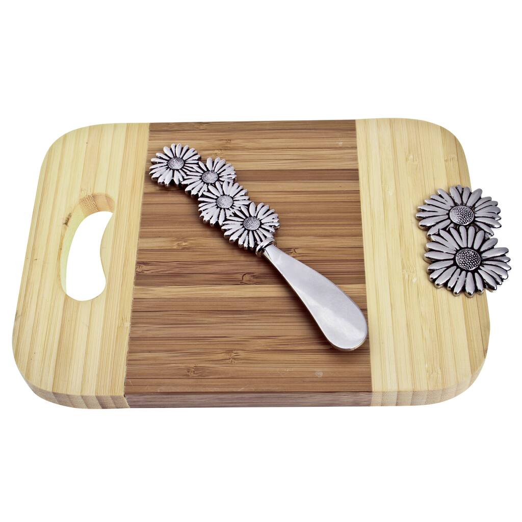 Mini Serve Board with Spreader - Daisy