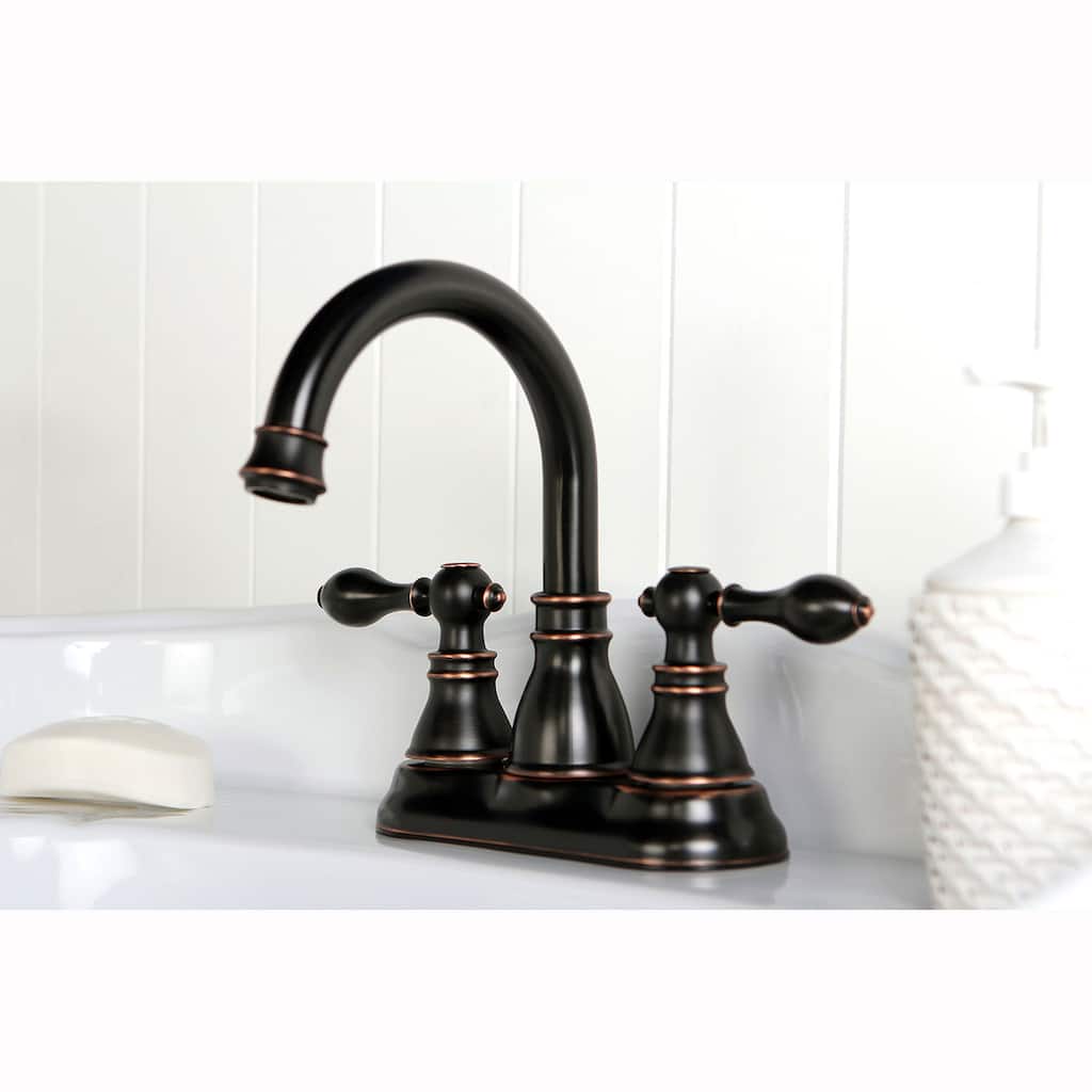 Kingston Brass Classic High Spout Oil-rubbed Bronze Bathroom Faucet
