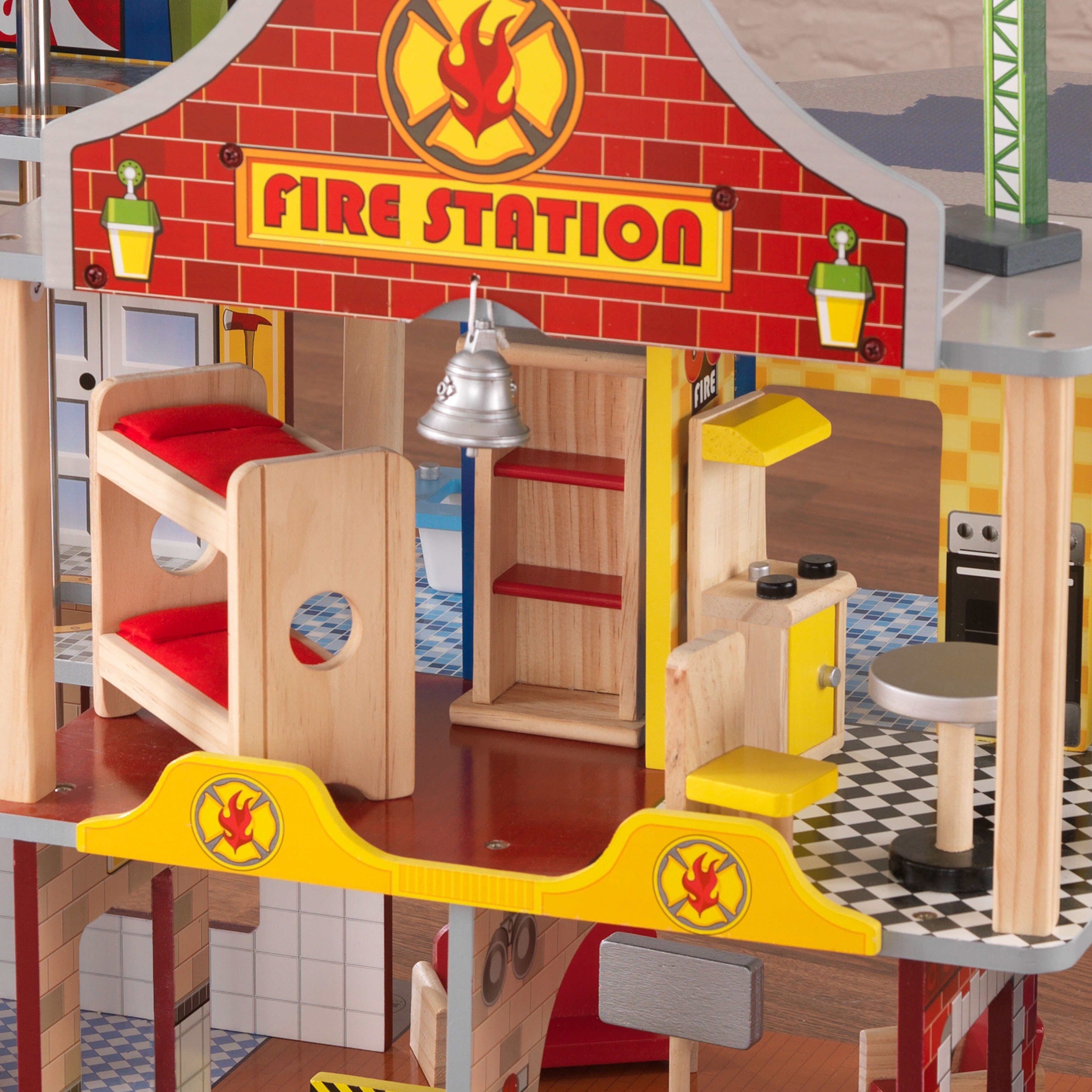 deluxe fire station playset