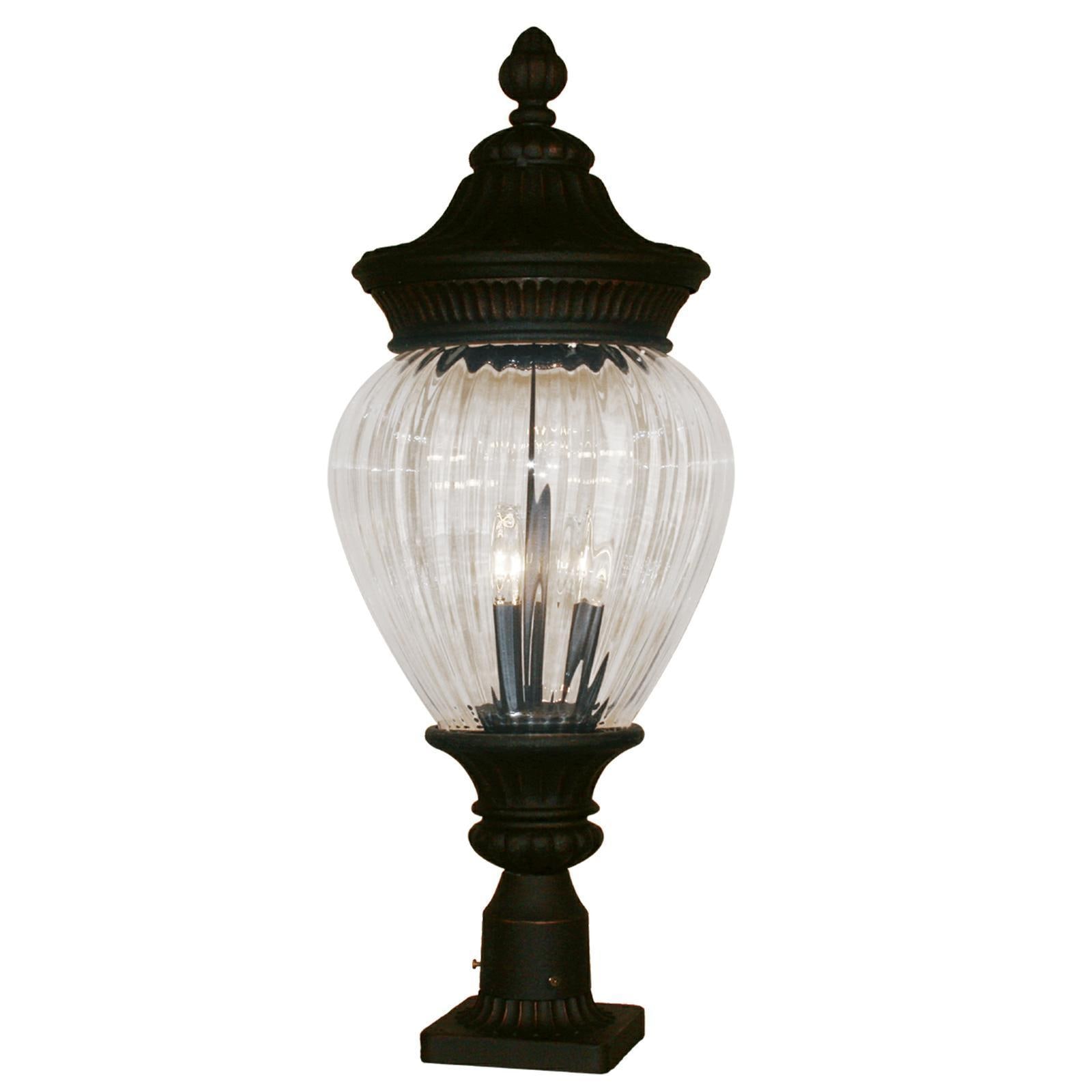 Devonshire Black Gold Outdoor Post Lamp