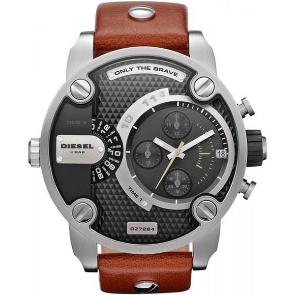 Shop Diesel Men's Black Dial Dual Time Watch - Free Shipping Today ...