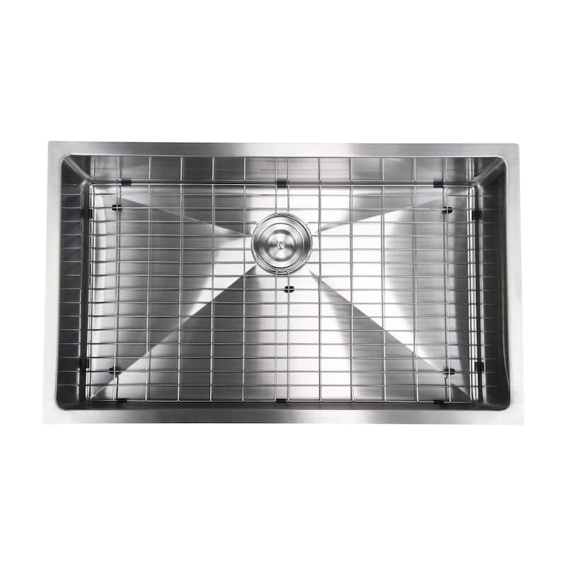 BOANN Handmade Single Bowl Undermount 304 Stainless Steel Kitchen Sink