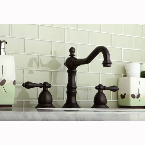 Victorian Oil Rubbed Bronze Widespread Bathroom Faucet - Oil Rubbed bronze - Oil Rubbed bronze