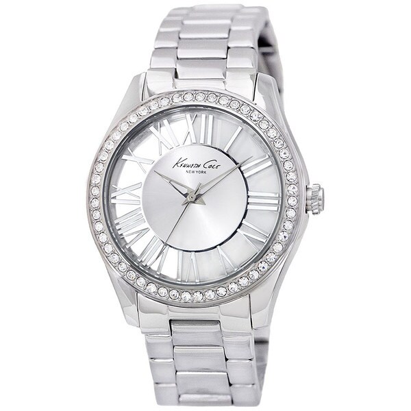 Kenneth Cole Women's Transparency KC4851 Silver Stainless-Steel Quartz ...