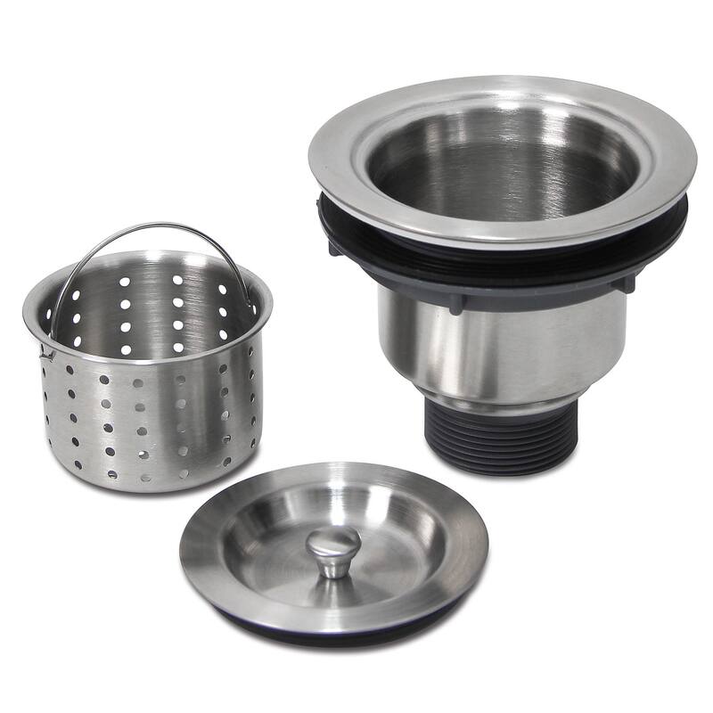 BOANN Handmade Double Bowl Undermount 304 Square Rectangle Steel Kitchen Sink