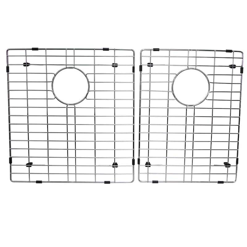 BOANN Handmade Double Bowl Undermount 304 Square Rectangle Steel Kitchen Sink
