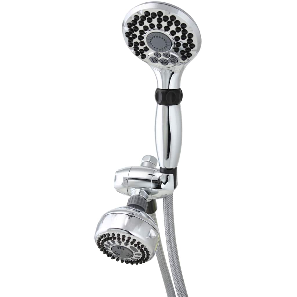 Waterpik PowerSpray+ Chrome 2 in 1 Shower System Handheld and Showerhead