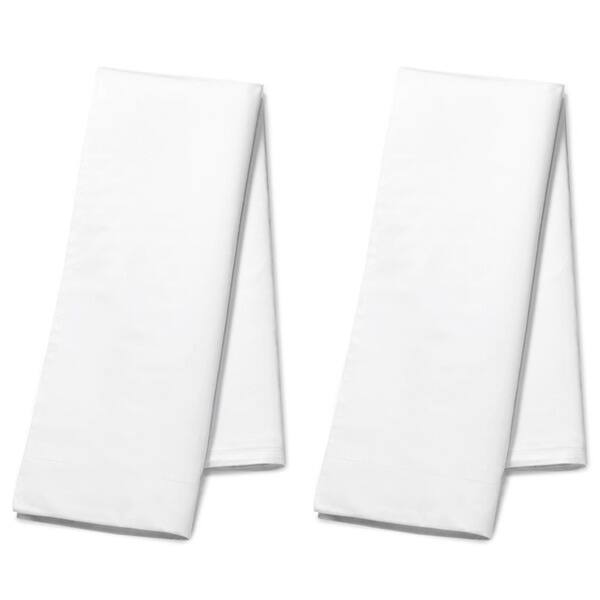 White Turkish Cotton and Microfiber Body Pillowcases (Set of 2)