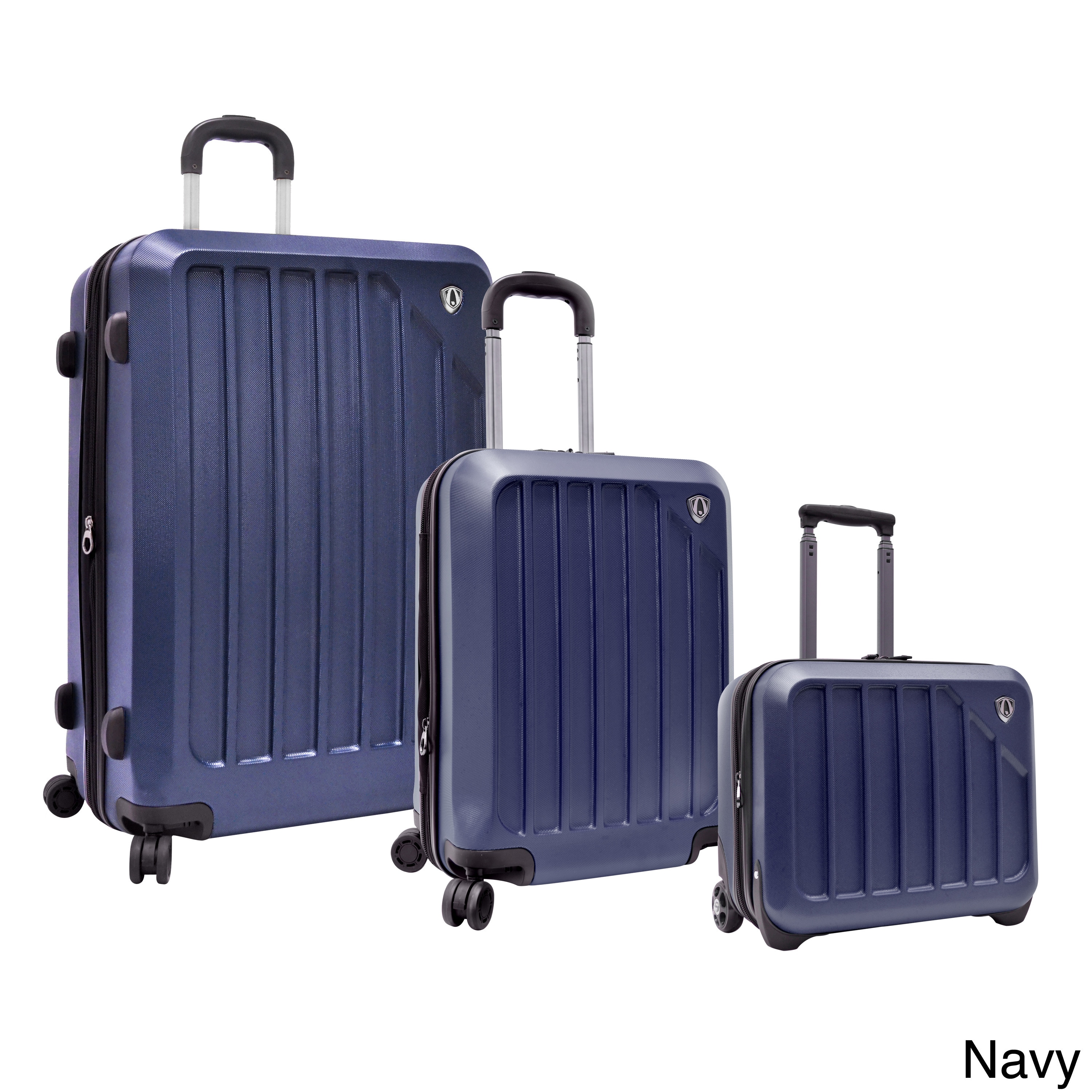 Travelers Choice Glacier 3 piece Hardside Spinner Luggage Set