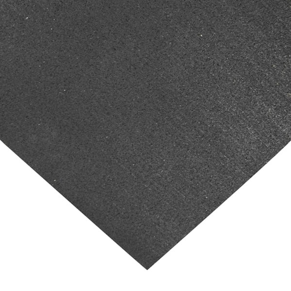 Rubber-Cal Kitchen Mat Anti-Slip Black 36 in. x 60 in. Rubber