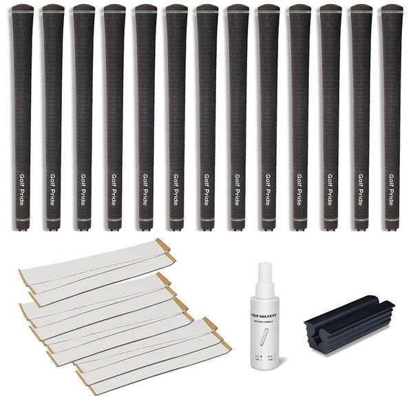 Golf Pride Tour Velvet Junior - 13pc Grip Kit (with tape, solvent, vise clamp)