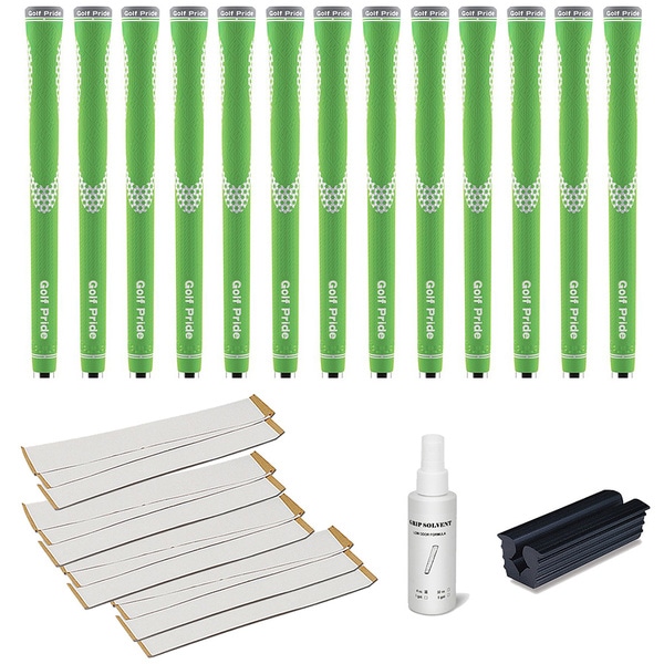 Golf Pride Niion Green/White   13pc Grip Kit (with tape, solvent, vise clamp) Golf Pride Other Golf Gear