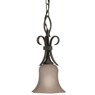 Transitional 1 light Legacy Bronze Mini Pendant Chandeliers & Pendants