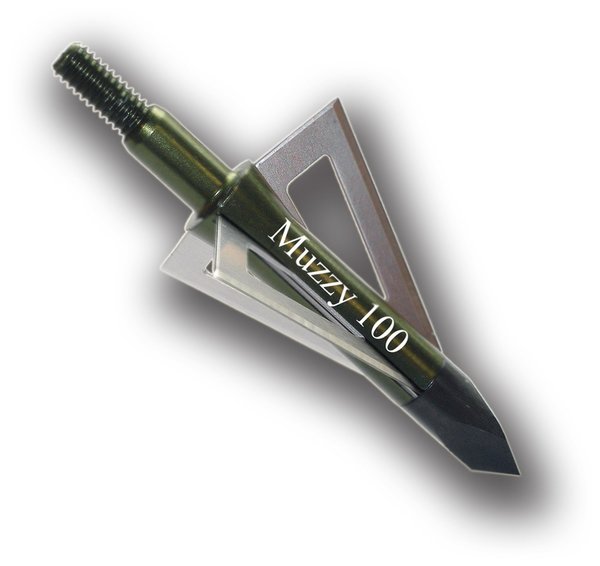 Muzzy Broadhead-3Bld-100 Grain-Screw 225