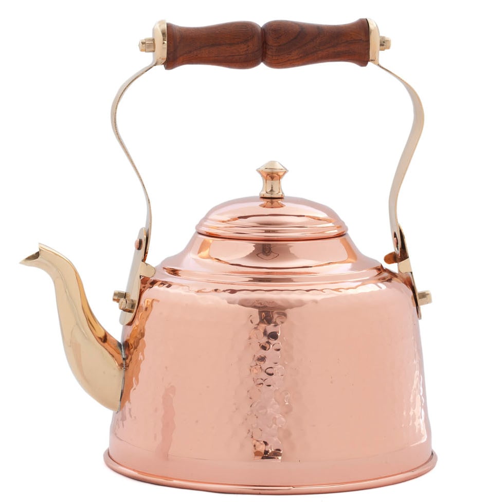 Hammered Solid Copper Tea Pot, Copper Tea Kettle, Turkish Tea Pot