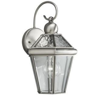Transitional 1-light Outdoor Antique Pewter Wall Fixture ...