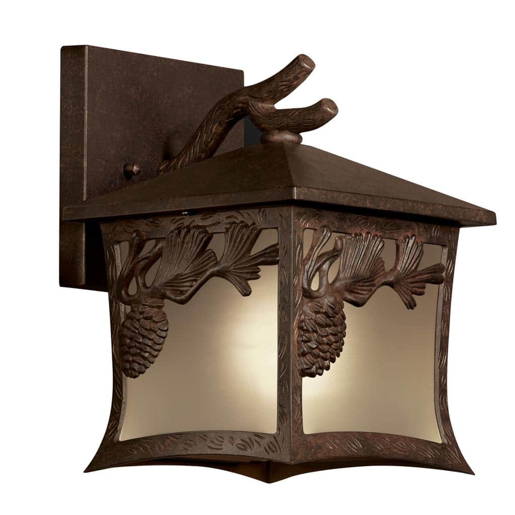 Pinecone 1-light Outdoor Bronze Wall