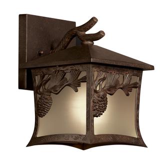 Pinecone 1 light Outdoor Bronze Wall Wall Lighting