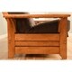 preview thumbnail 11 of 13, Copper Grove Dixie Honey Oak Full-size Wood Futon Frame with Innerspring Suede Mattress