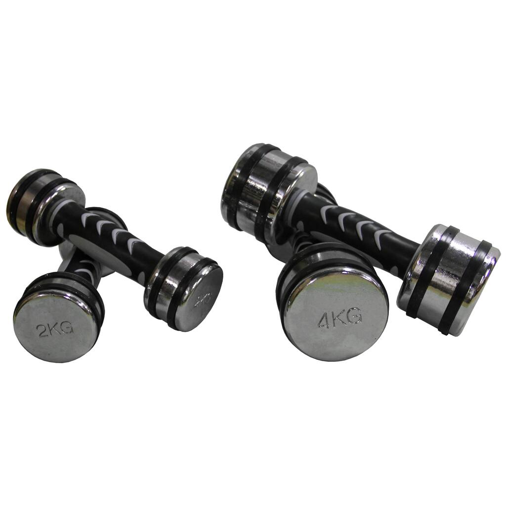 26.4-pound Chrome Dumbbell Set