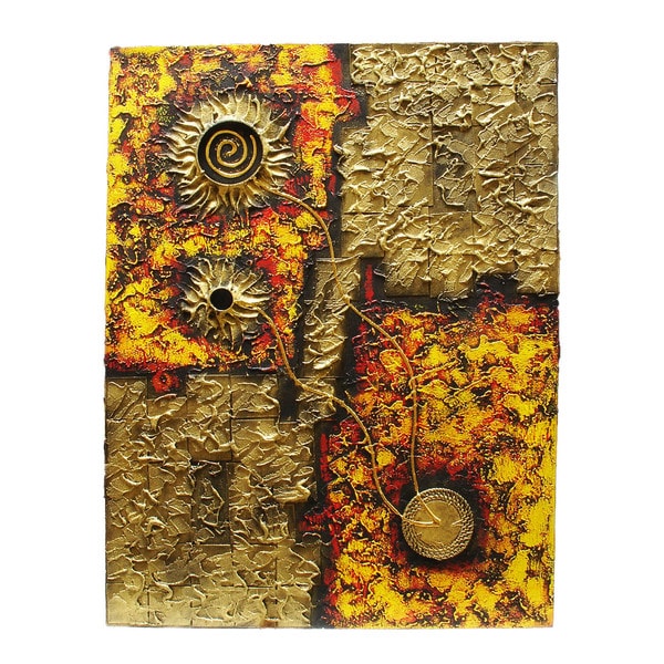 Dimensional Alas Gelas Abstract Canvas Art (Indonesia) Canvas Art