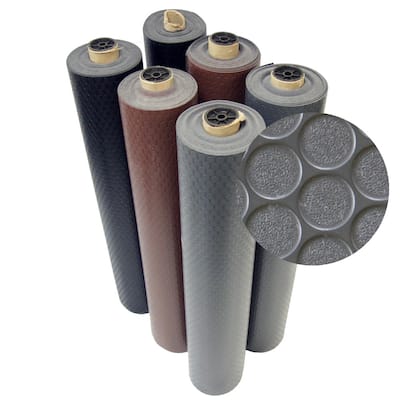 Rubber-Cal Coin-Grip Rubber Flooring Rolls - 2mm thick x 4ft. Wide Rubber Roll - 48 x 72