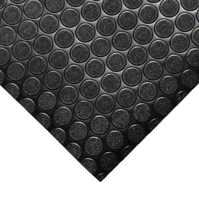 Rubber-Cal Coin-Grip Rubber Flooring Rolls - 2mm thick x 4ft. Wide Rubber Rolls - 48 x 420