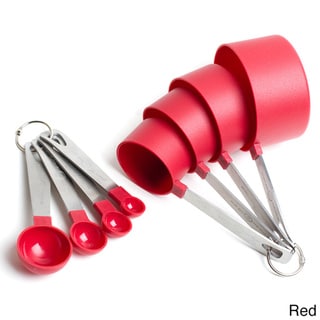 Universal Measuring Cups & Spoons Set (Red)