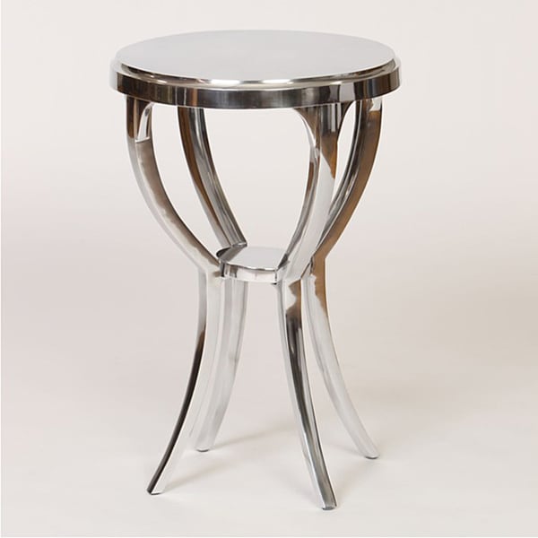 Handmade Cast Aluminum Round End Table Free Shipping Today 15568065
