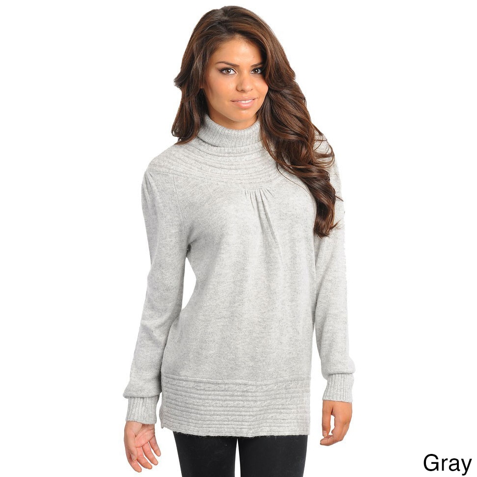 Stanzino Womens Turtleneck Knit Sweater