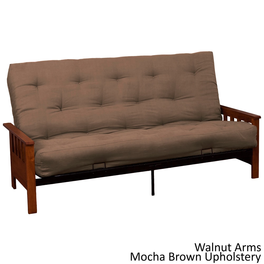 Epicfurnishings Provo Full size With Inner Spring Futon Sofa Sleeper Bed Brown Size Full