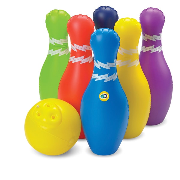 large inflatable bowling set