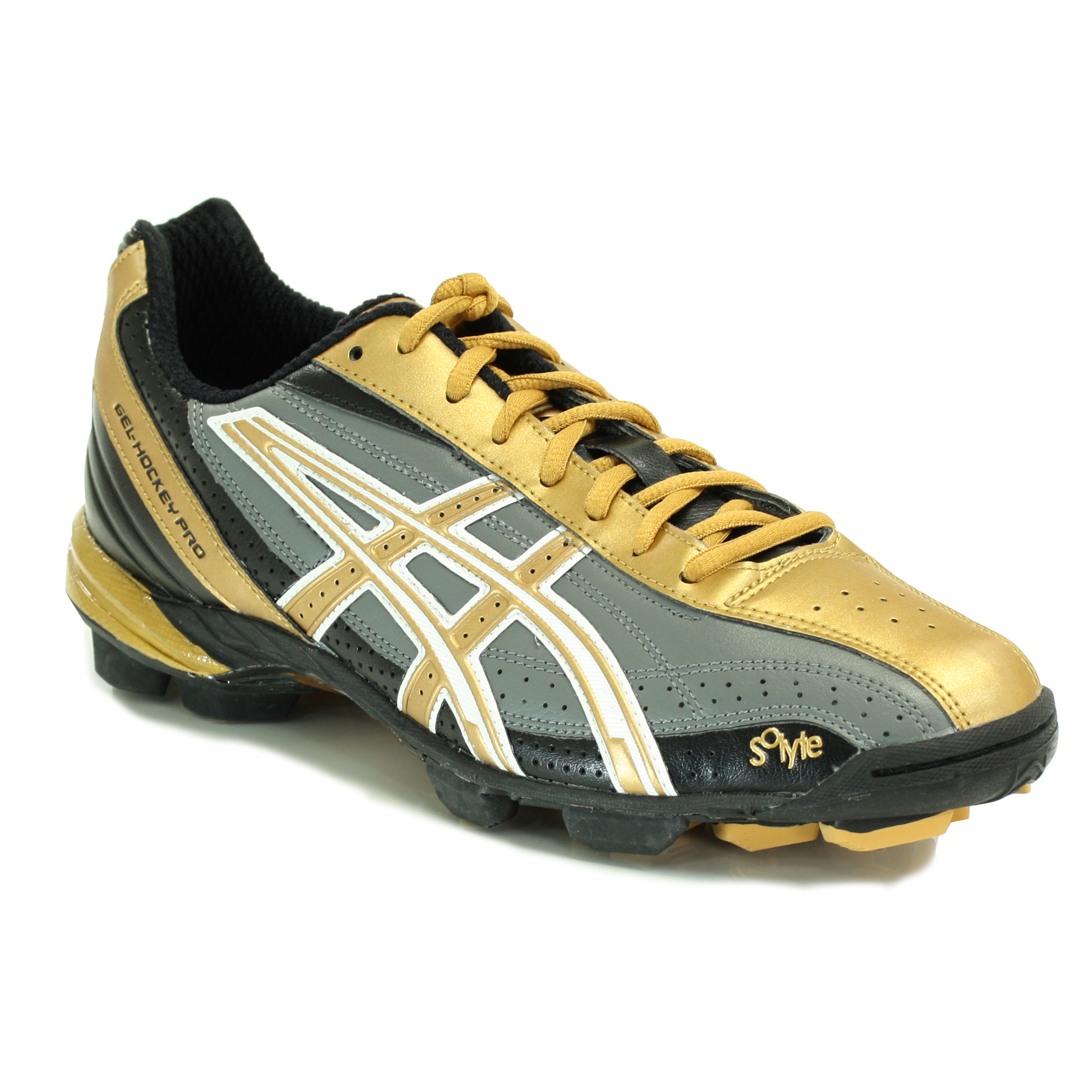 asics black gold shoes