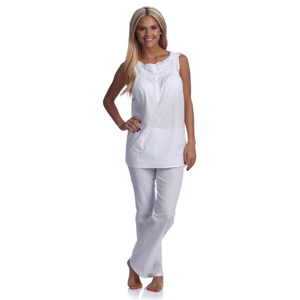 white pajama gown