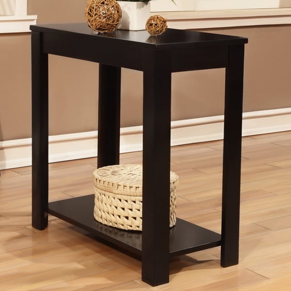 Shop Black Wooden Chair Side End Table - Free Shipping Today