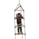 preview thumbnail 2 of 9, Swing-N-Slide Triangle Rope Ladder with Black Nylon Ropes - 22" W x 22" L x 92" H