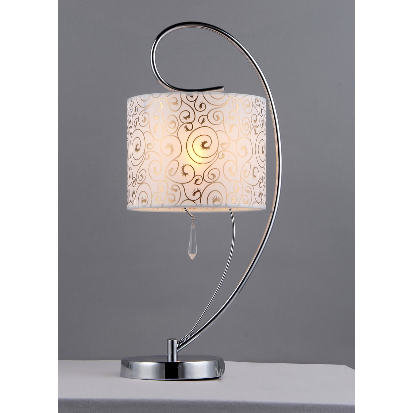 Warehouse of Tiffany Swirl Crystal Table Lamp