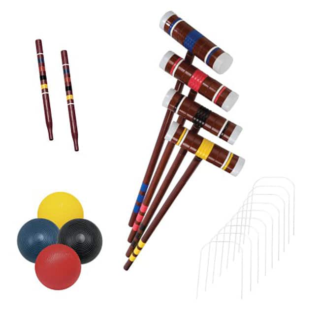 Franklin Sports Recreational 4 Player Croquet Set