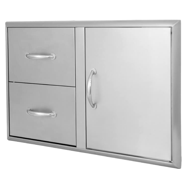 Blaze 32 inch Stainless Steel Access Door And Double Drawers