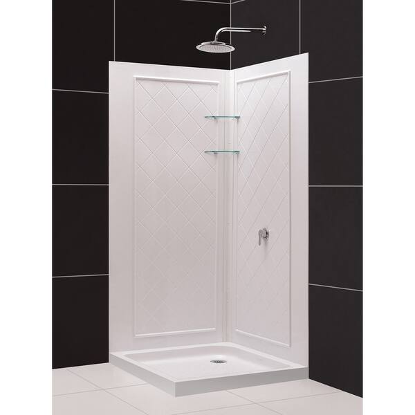 Shop Dreamline Cornerview 36 In D X 36 In W X 76 3 4 In H