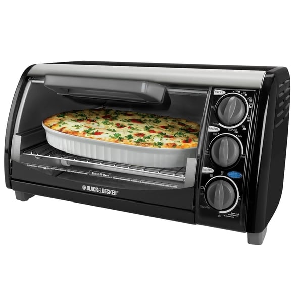 Black & Decker Black 4 Slice Toaster Oven (Refurbished)  