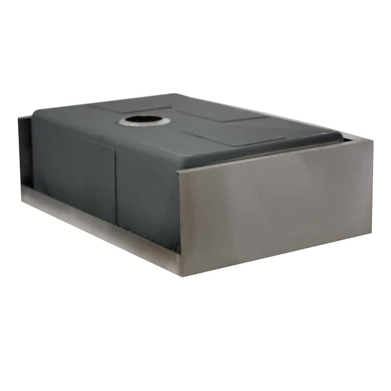 Stainless Steel 30-inch Apron Kitchen Sink with grid and drain