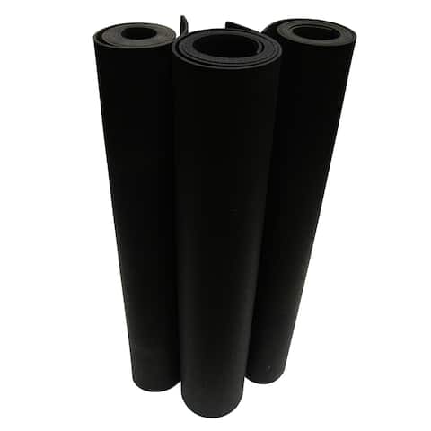 Rubber-Cal Elephant Bark Rolled Rubber Flooring - 1/4-inch x 4ft Wide Rubber Runners - 48 x 144