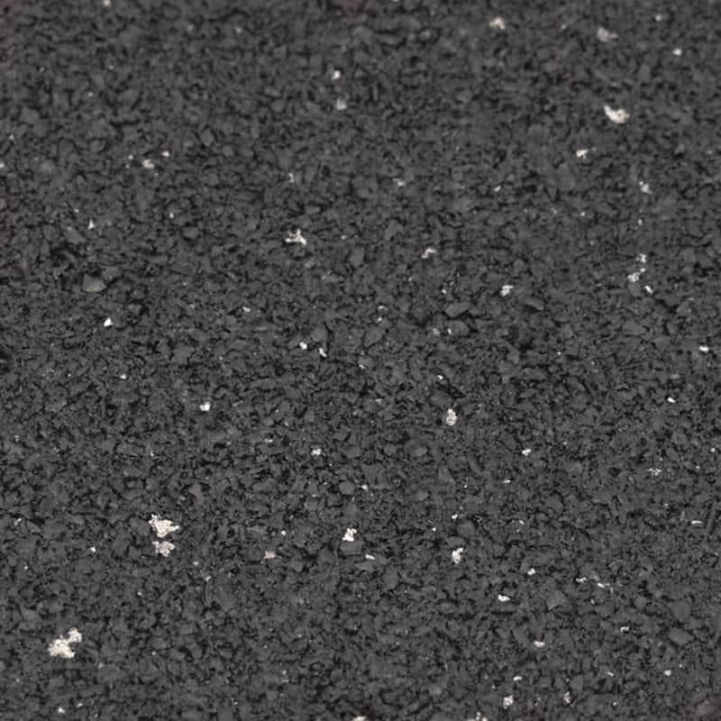 Rubber-Cal Shark Tooth Heavy Duty Mat, Black, 3/4-Inch x 4 x 6-Feet - 48 x 72