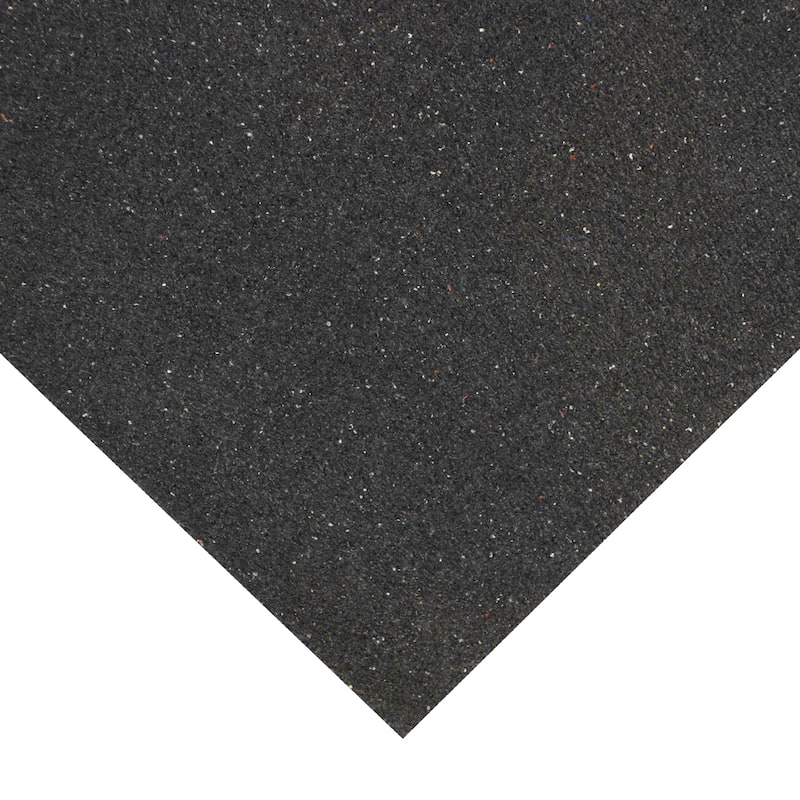 Rubber-Cal Shark Tooth Heavy Duty Mat, Black, 3/4-Inch x 4 x 6-Feet - 48 x 72